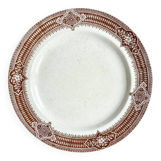 Large Terre de fer dish 1900 / Pexonne