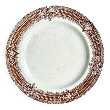 Large Terre de fer dish 1900 / Pexonne