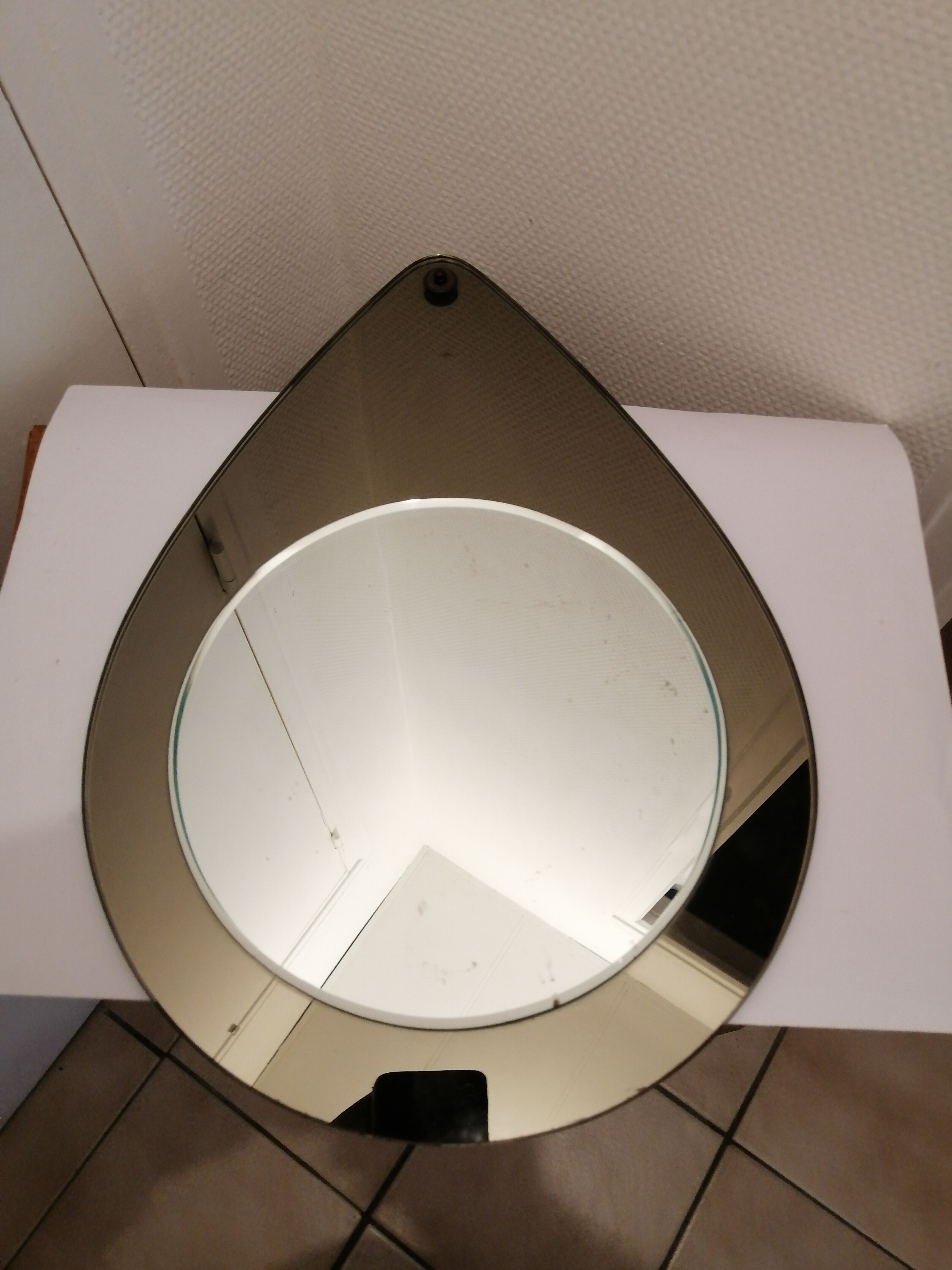 Vintage water drop mirror  30x43cm
