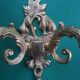 Pair of large double-light wall sconces in vintage brass and glass