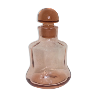 Art deco carafe in pink glass