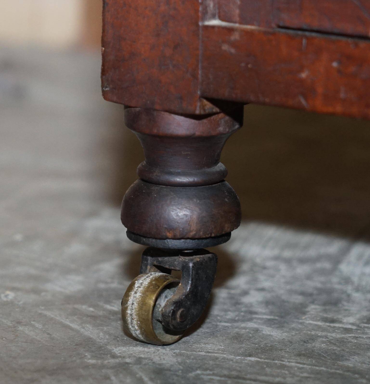 Victorian antique military writing desk
