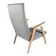 Fauteuil pieds compas des années 60