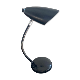 Lampe bureau monteuse métal noir  1960