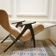 Fauteuil Wing chair à système de relaxation année 50/60
