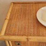 Dal Vera rattan chest of drawers, Italy circa 1970