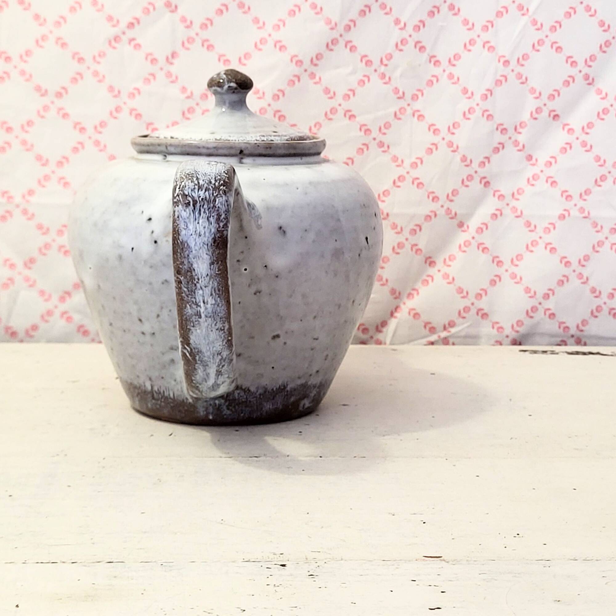 Handcrafted teapot in Berry stoneware, Vallée Noire pottery, 50cl