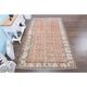 Tapis turc vintage fait main orange 180x286