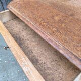 Solid oak side table 1950