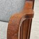 1950s, Scandinavian 2-seater sofa, reupholstered, upholstery wool, oak.