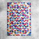 1980s Gorgeous Woolen Rug by Ottavio Missoni called "Pyramid. Limited edition