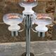 Lampadaire design 4 tulipes