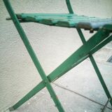 Pair of folding garden chairs