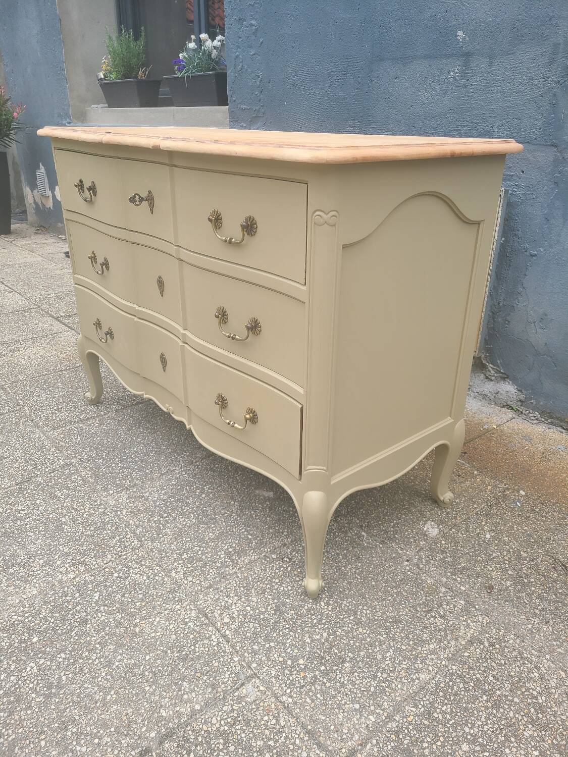 Renovated crossbow chest of drawers