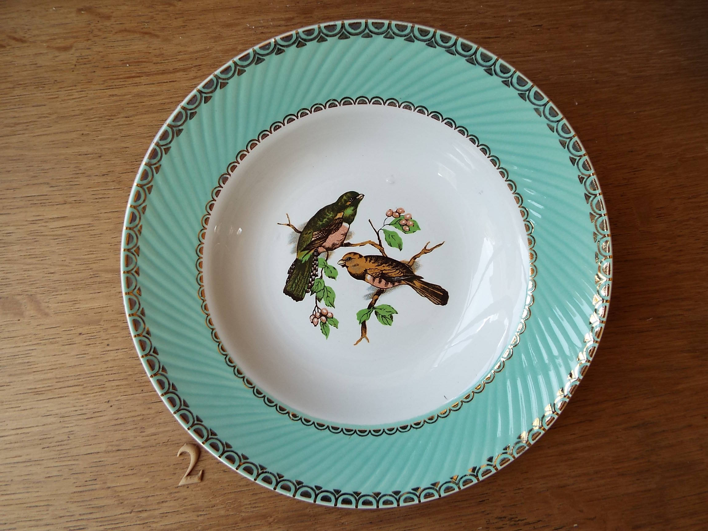 Set of 8 soup plates