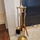 Gilded bronze fireplace tool set 1900