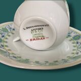 Vintage Limoges porcelain coffee set Bernardaud Eridan Design 1970
