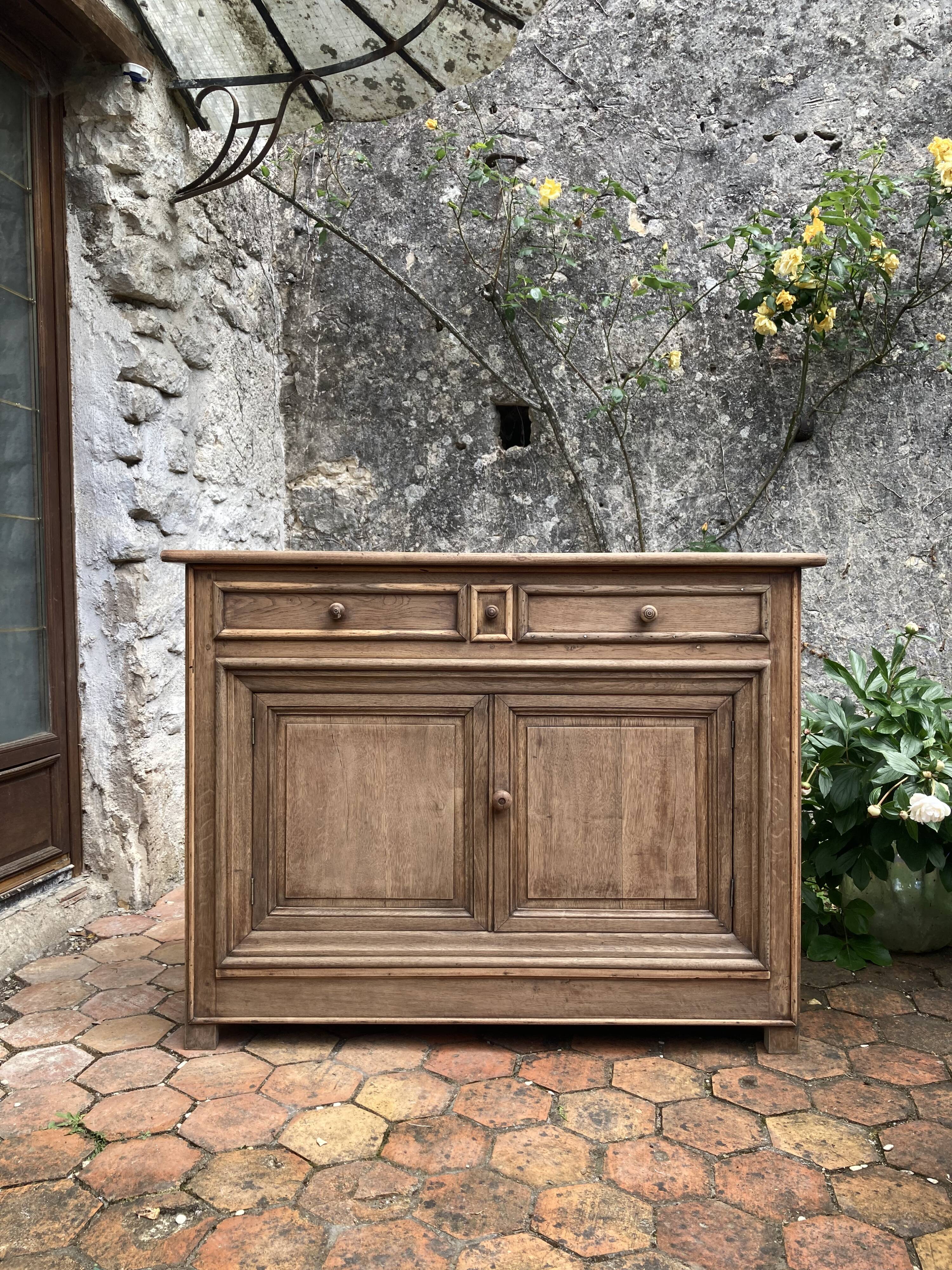 Antique solid wood sideboard
