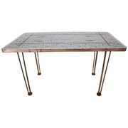 Mid-Century Modern Brass Mosaic Conference Table, 1960s