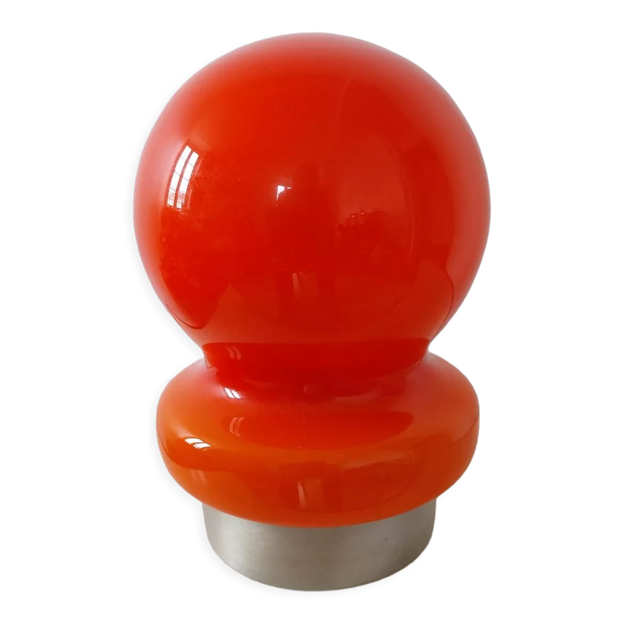 Orange table lamp 70s