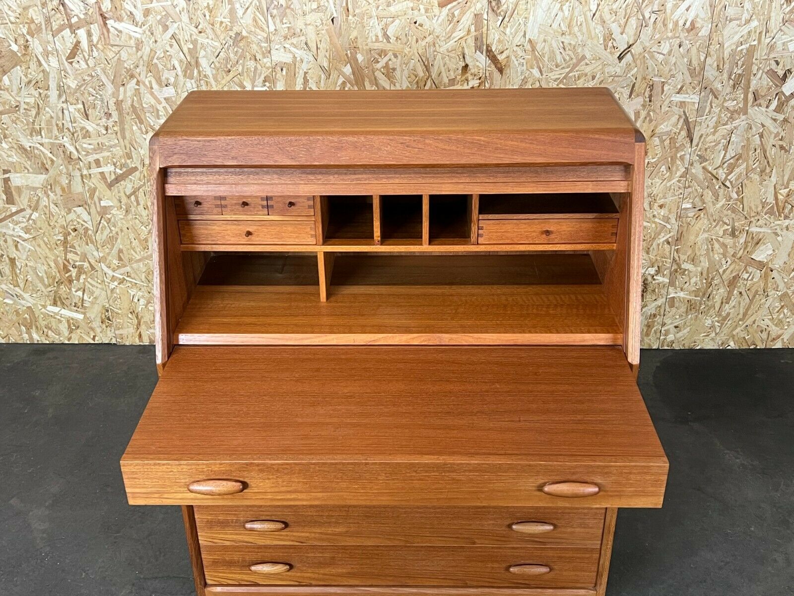 60s 70s Teak Secretary Danish Modern Desk Dyrlund Design Denmark 60s 70s