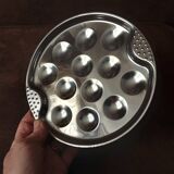 Set of 4 metal snail plates