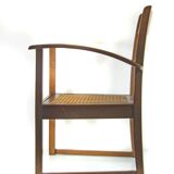 Antique Art Nouveau oak armchair Austria / Germany c.1910