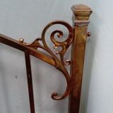 Lit art nouveau en laiton