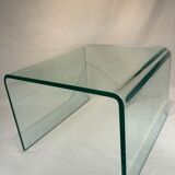 Set 2 glass nesting tables 1980