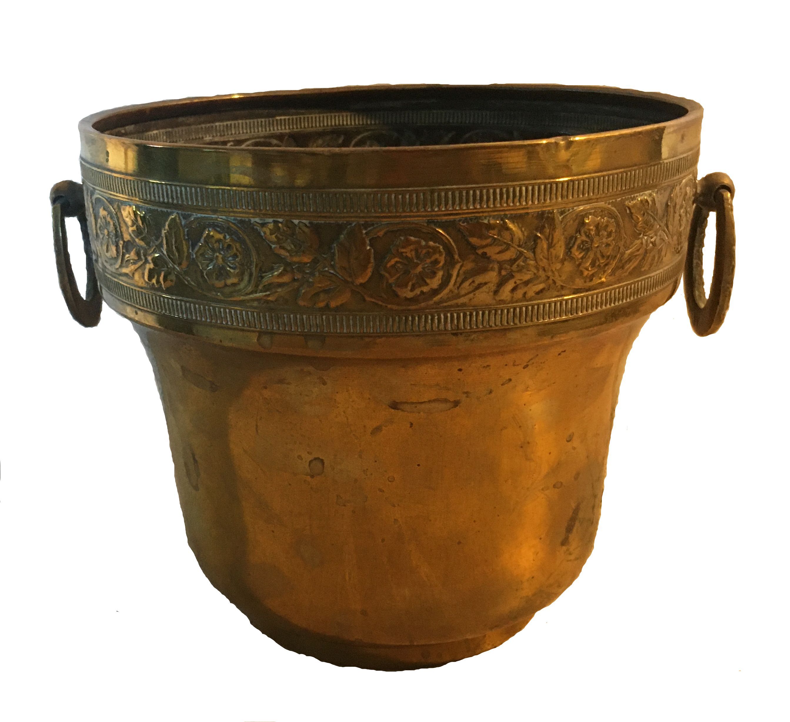 Small brass bucket