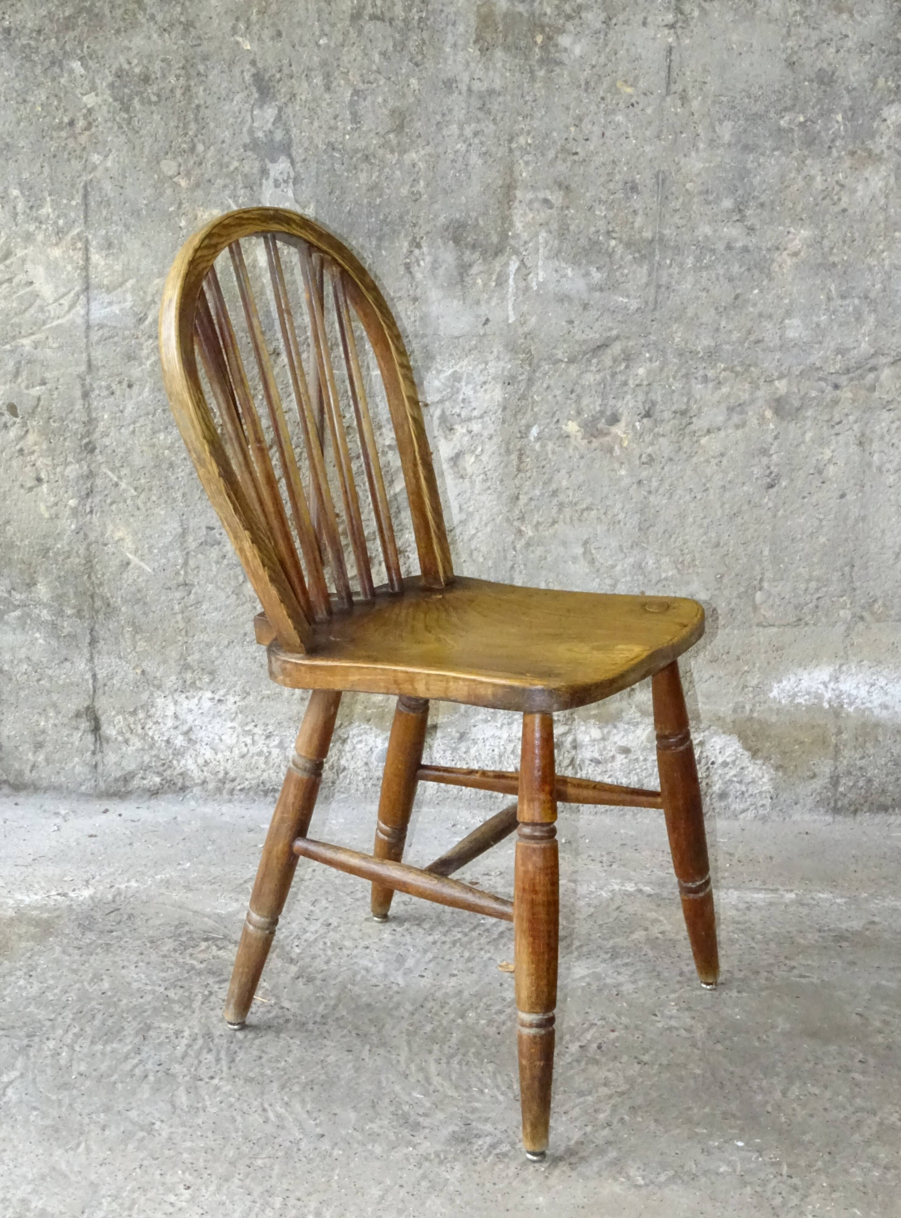 Windsor chair circa 1920 England, stamp