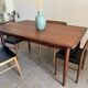 Extendable teak table in Scandinavian/Danish style, Ligne Roset, 1960s.