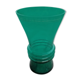 Vase en verre vert