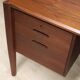 Vintage desk by Wilhelm Renz in double-sided teak, 1960s