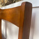 Paire de chaises traîneau vintage en pin massif