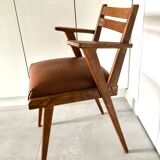 Pair of bridge armchairs 60s