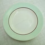 8 hollow plates of Salins earthenware