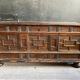 Italian chest carved wood