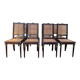 Set of 8 chairs in Louis XVI style – Solid mahogany & gilded bronze