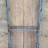 Old folding table in Burmese teak and steel