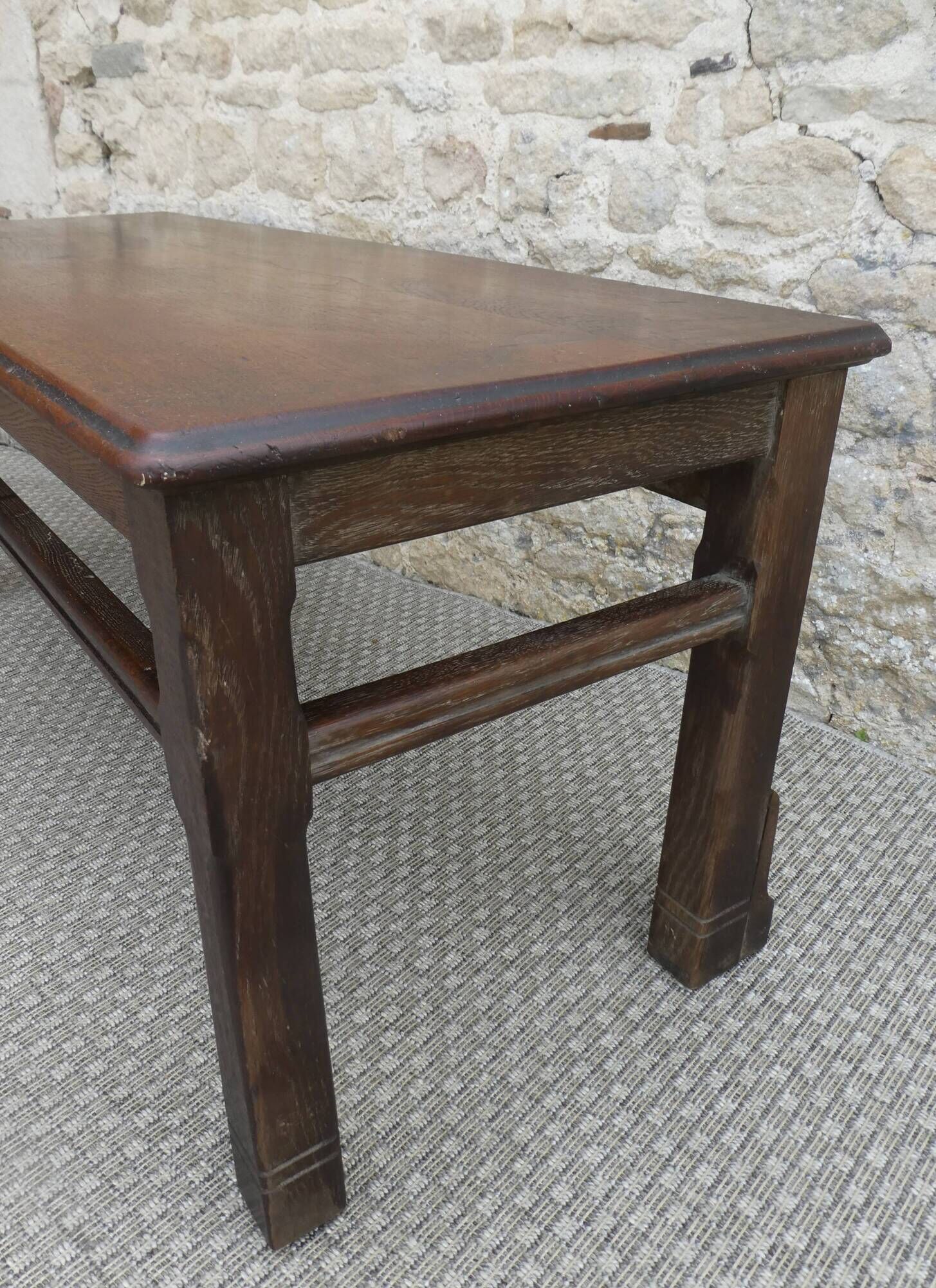 Art Deco church bench, circa 1930-40