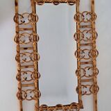 Vintage bamboo mirror