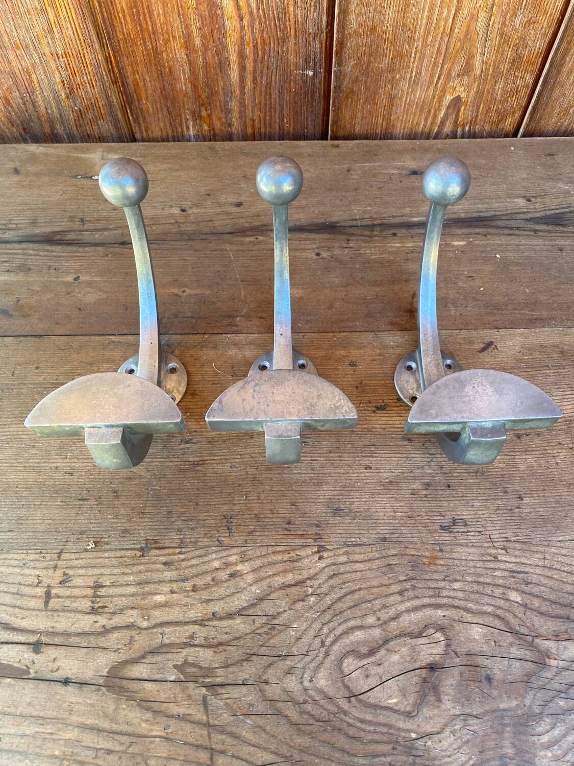 Vintage metal coat hooks