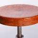 Restored Bauhaus Stool, Mücke Melder, Beech, Chrome-Plated Steel, Czechia, 1930s