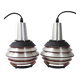 Pair of vintage pendant lights by Lakro Amstelveen 1960