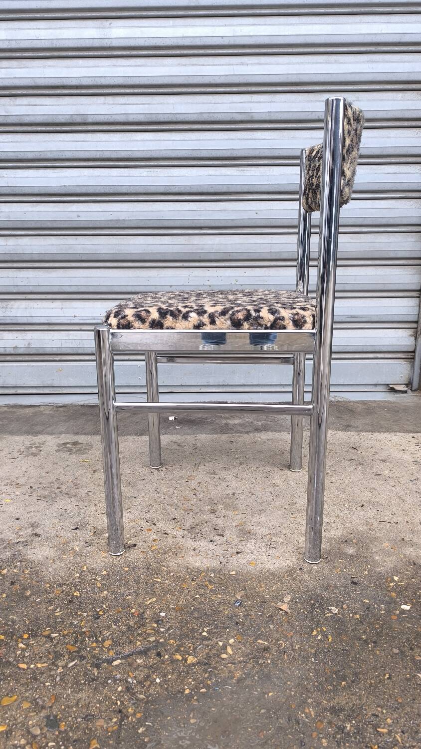 Chromed metal chair 1970