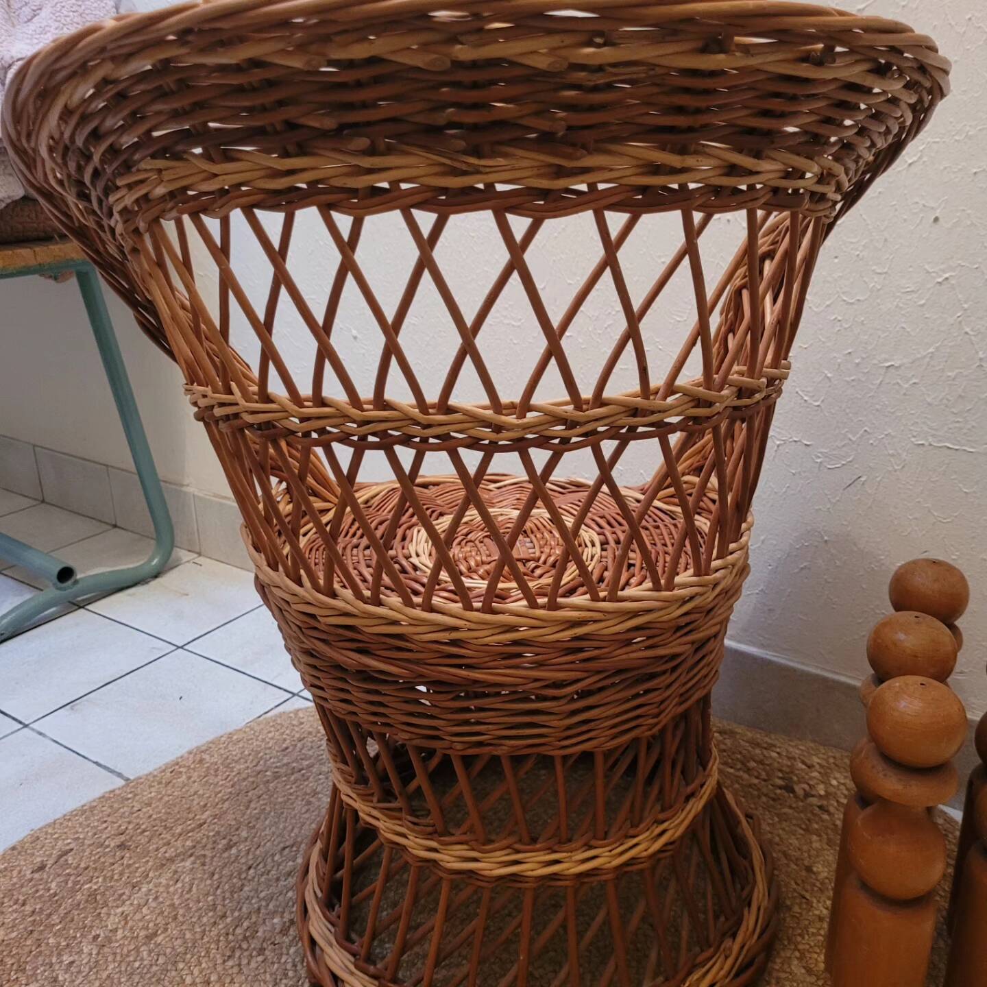 Rattan armchair