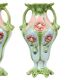 French Art Nouveau Majolica Earthenware Vases ca. 1900