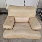 Salon vintage canapé et deux fauteuils