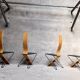 Series of 4 Chairs by Pietro Arosio for Airon 1980
